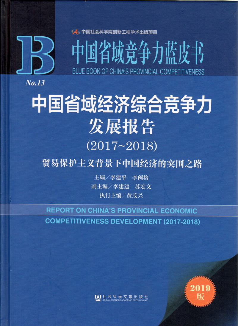 女人日B黄色视频中国省域经济综合竞争力发展报告（2017-2018）